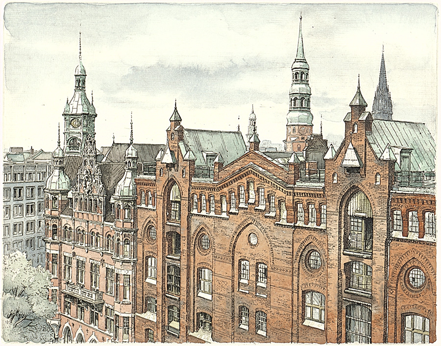 Hamburg - Speicherstadt Türme