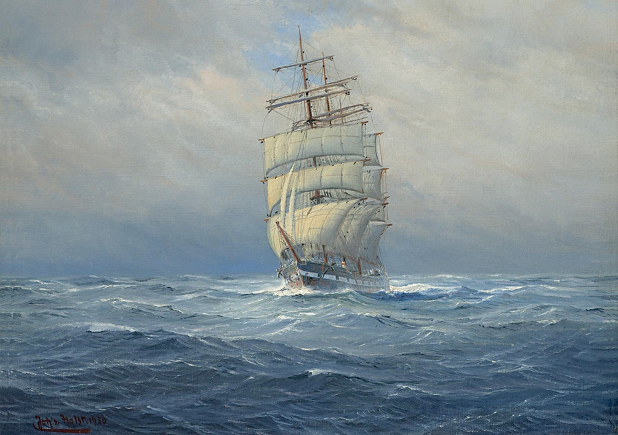 Vollschiff auf großer Fahrt