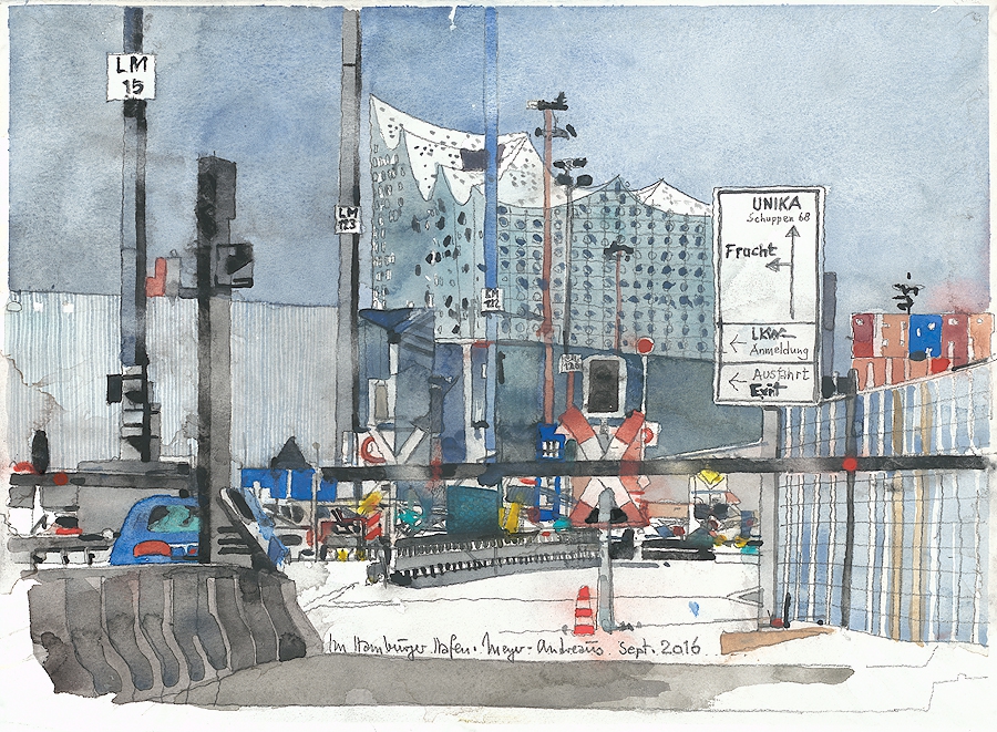 Am Hamburger Hafen -VERKAUFT-