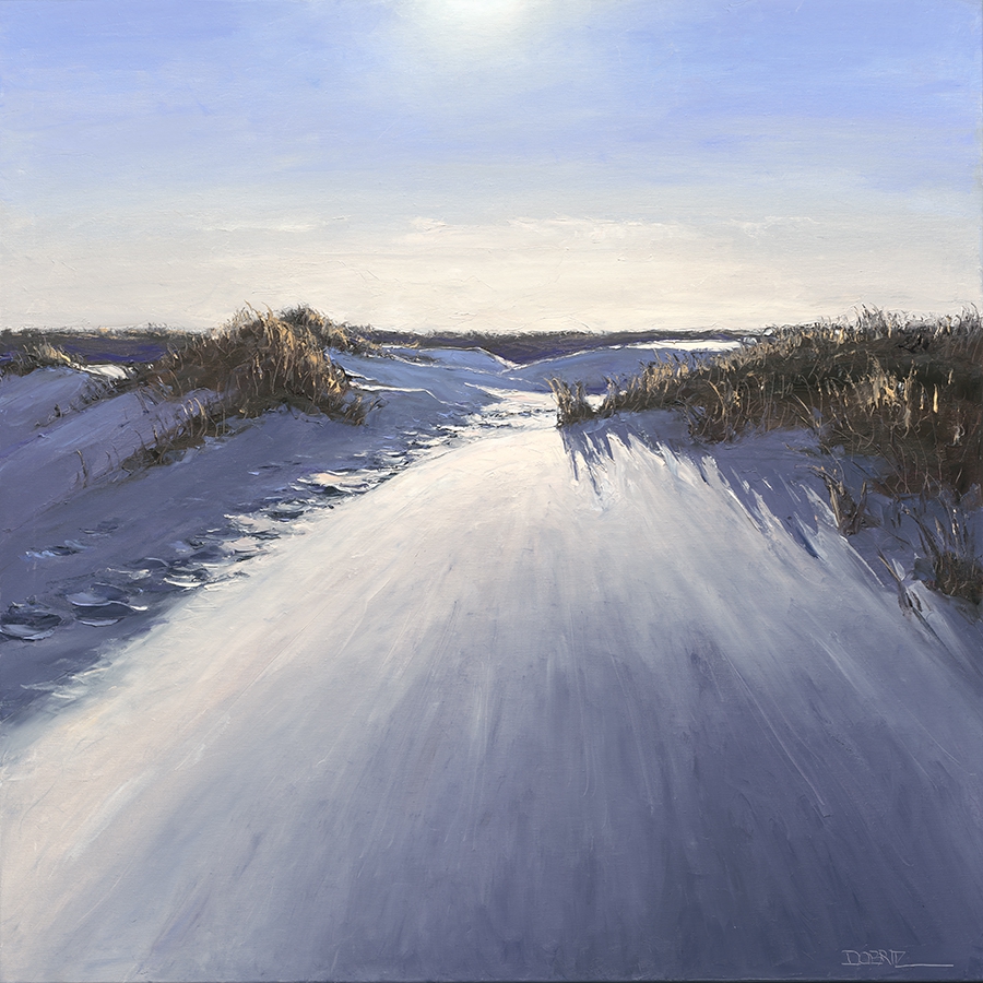 Abendliche Dünen im Gegenlicht