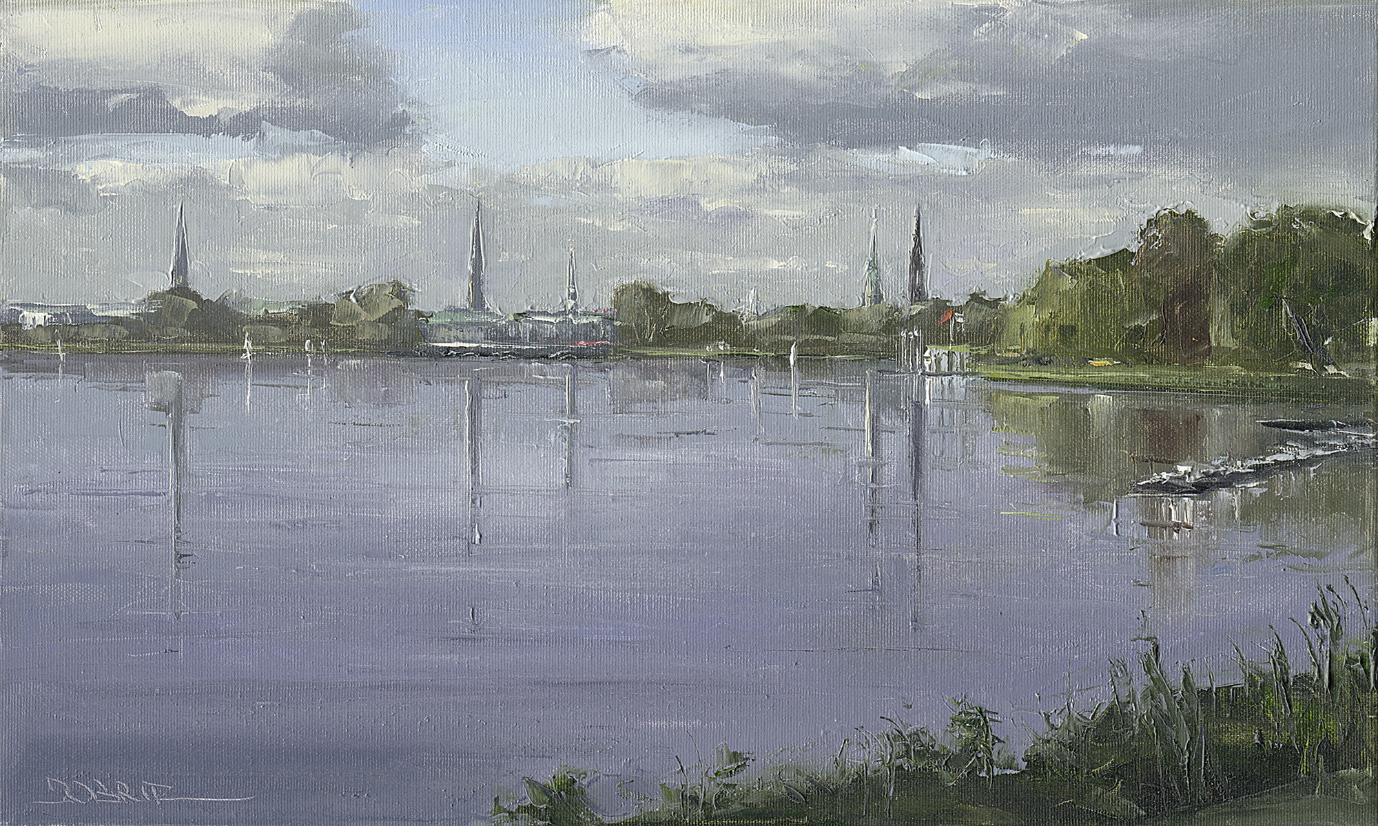 Blick auf Hamburg -VERKAUFT-