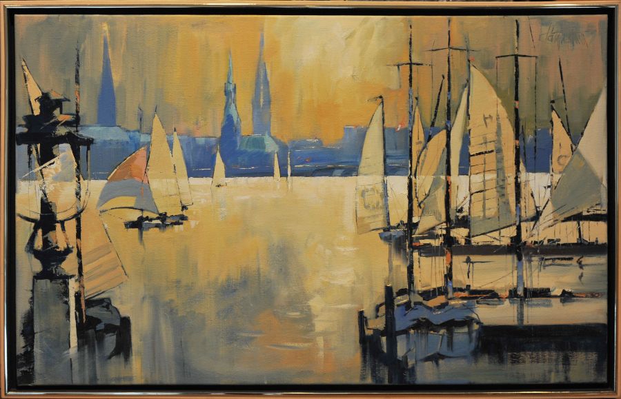 Segeltag auf der Alster -VERKAUFT-
