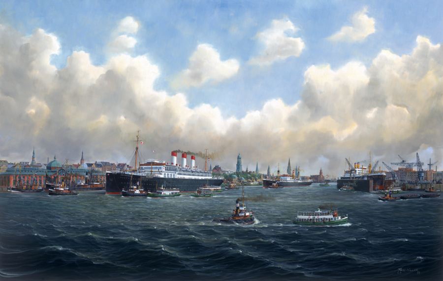 Cap Polonio auslaufend Hamburg