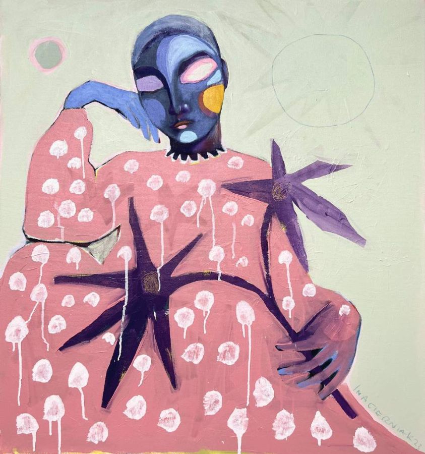 La femme avec la fleur