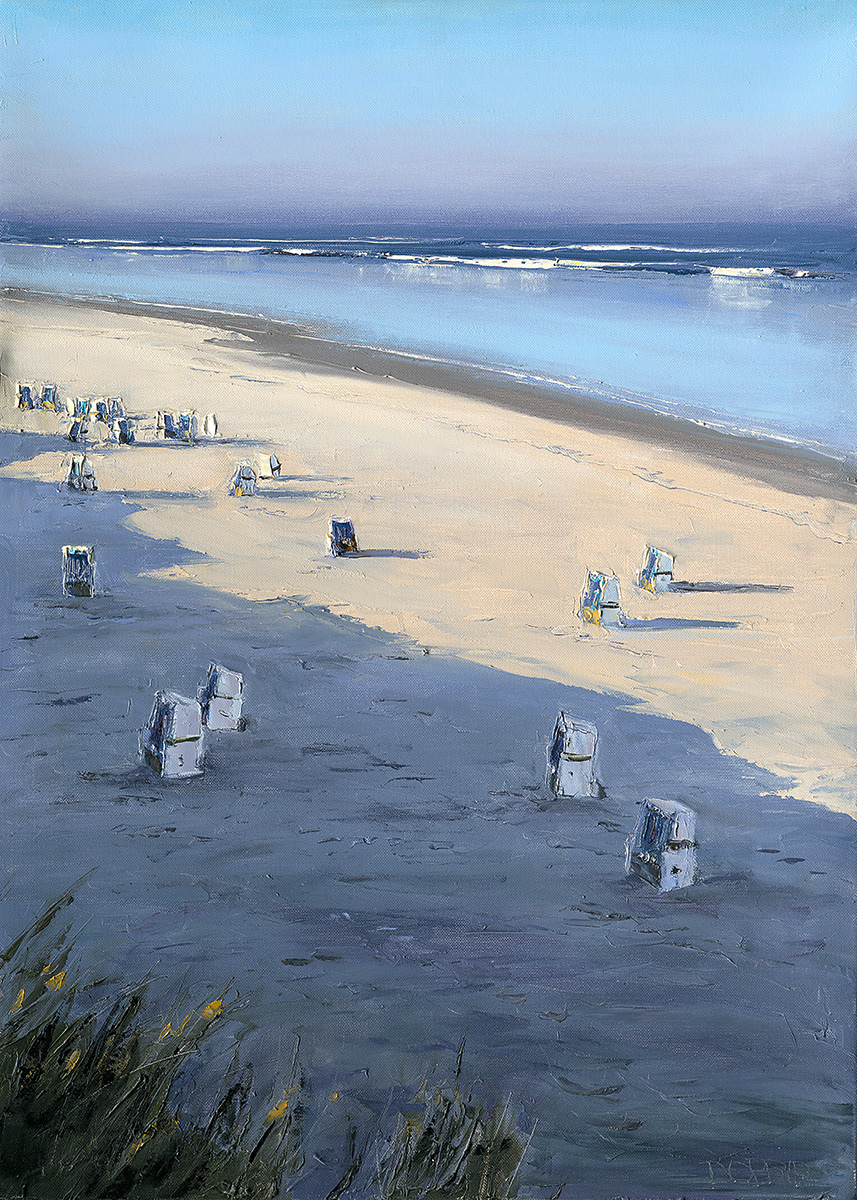 Strandkörbe vor dem roten Kliff / Sylt -VERKAUFT-