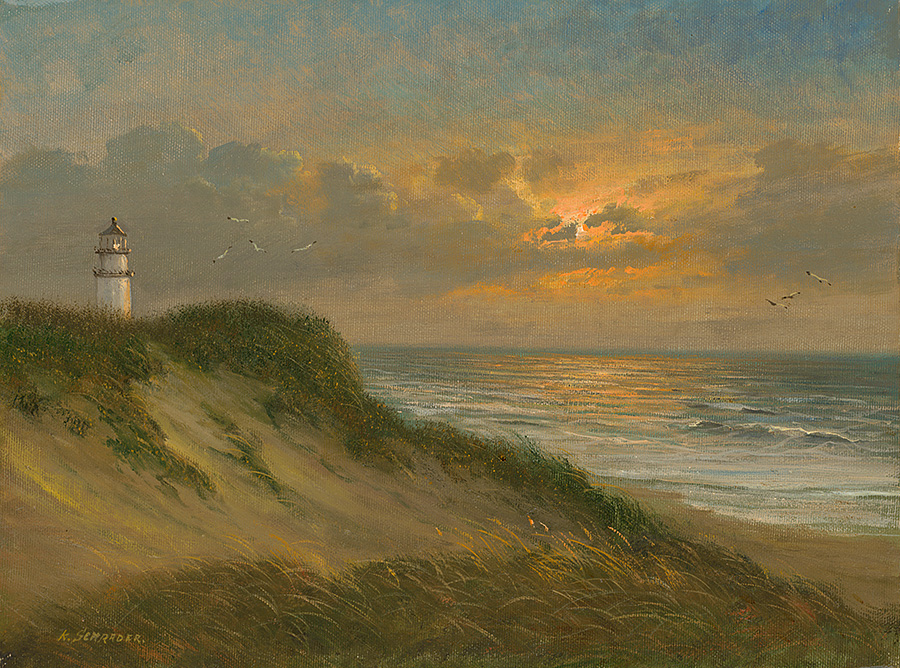 Abendstimmung am Leuchtturm -VERKAUFT-