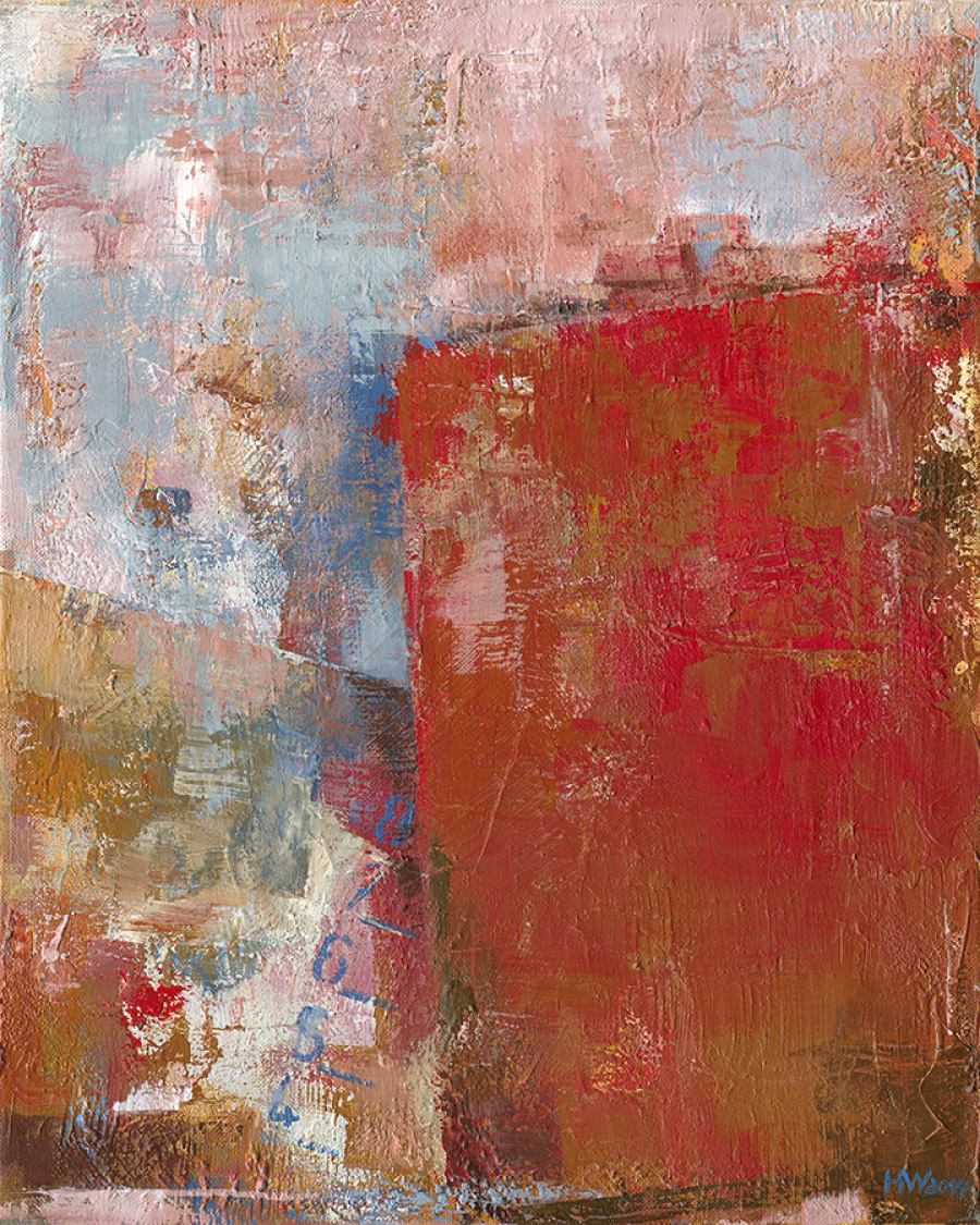 Rotes Containerschiff