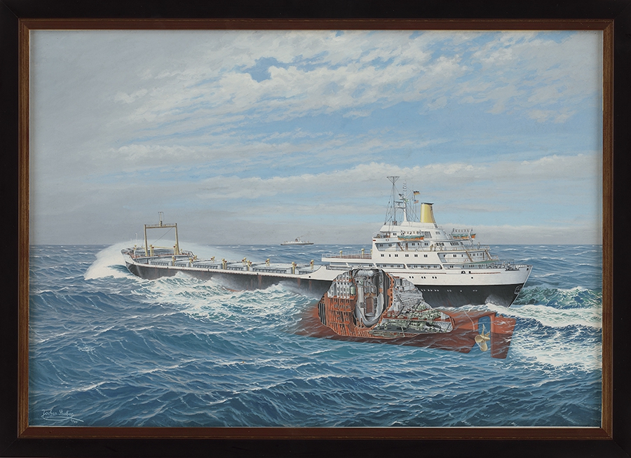 Atomforschungs- und Frachtschiff "Otto Hahn"
