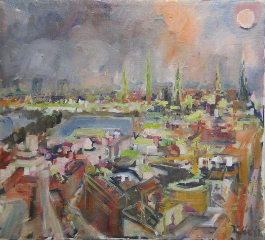 Stadtansicht mit Binnenalster