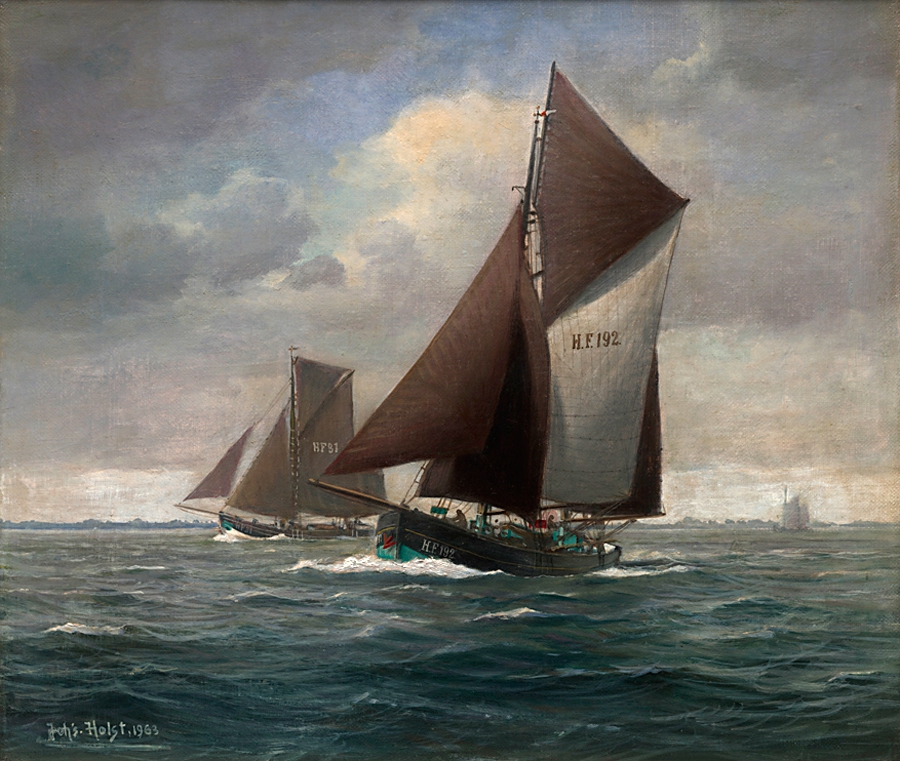 Kutter H.F. 192 Nixe mit H.F. 31 Maria