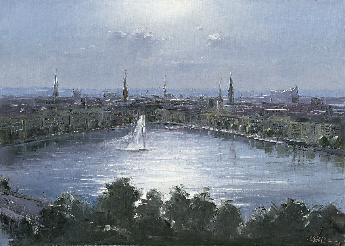 Hamburg im Gegenlicht
