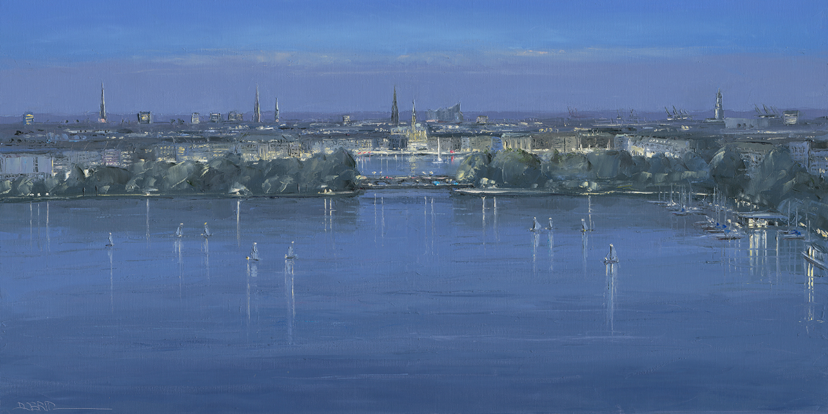 Blick auf Hamburg / 24-Std.-Regatta