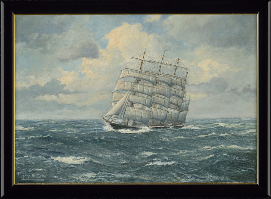 Viermastbark - ein Schiff der Reederei F. Laeisz, Hamburg