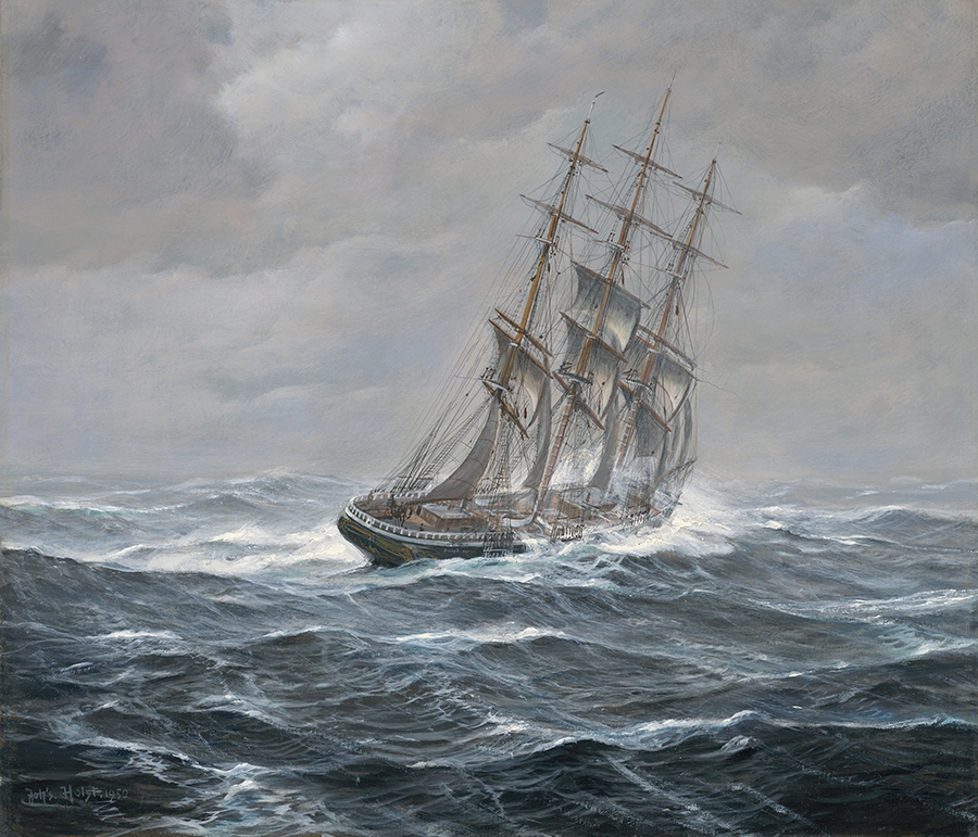 Vollschiff auf Steuerbordbug -VERKAUFT-