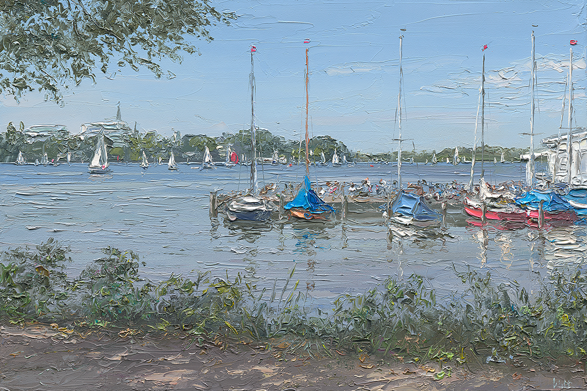 Jollen an der Außenalster -VERKAUFT-