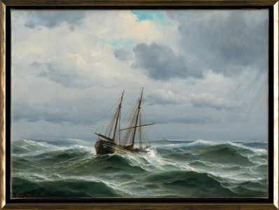 Fischerboot Zweimaster / Galiot